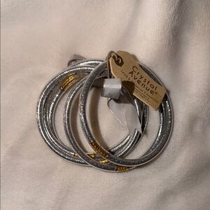 Silver and Gold Bangle Set